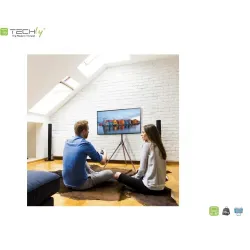 Stojak podłogowy Techly 45"-65", 35kg drewno | PartsPC.pl