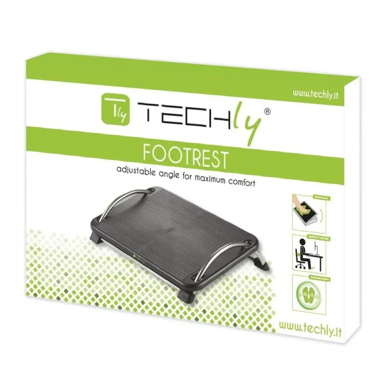Podnóżek ergonomiczny Techly z regulacją kąta pochylenia | PartsPC.pl