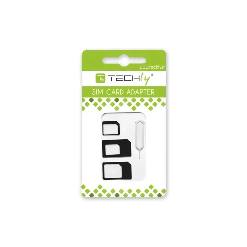 Adapter Techly karty SIM (nano, micro) + kluczyk | PartsPC.pl