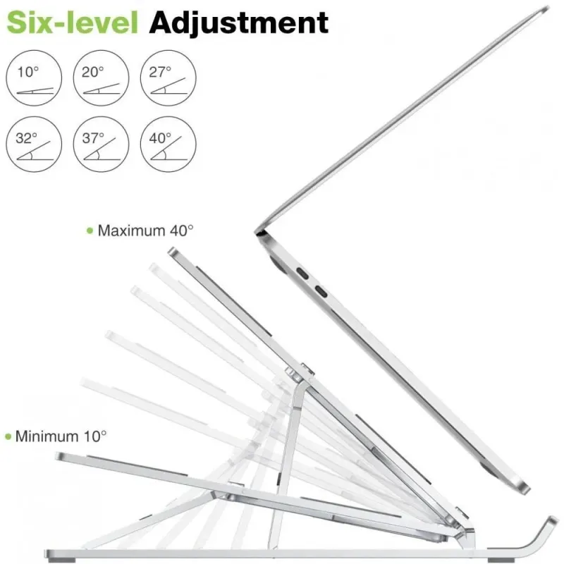 Podstawka do notebooka Techly składana, regulowana | PartsPC.pl