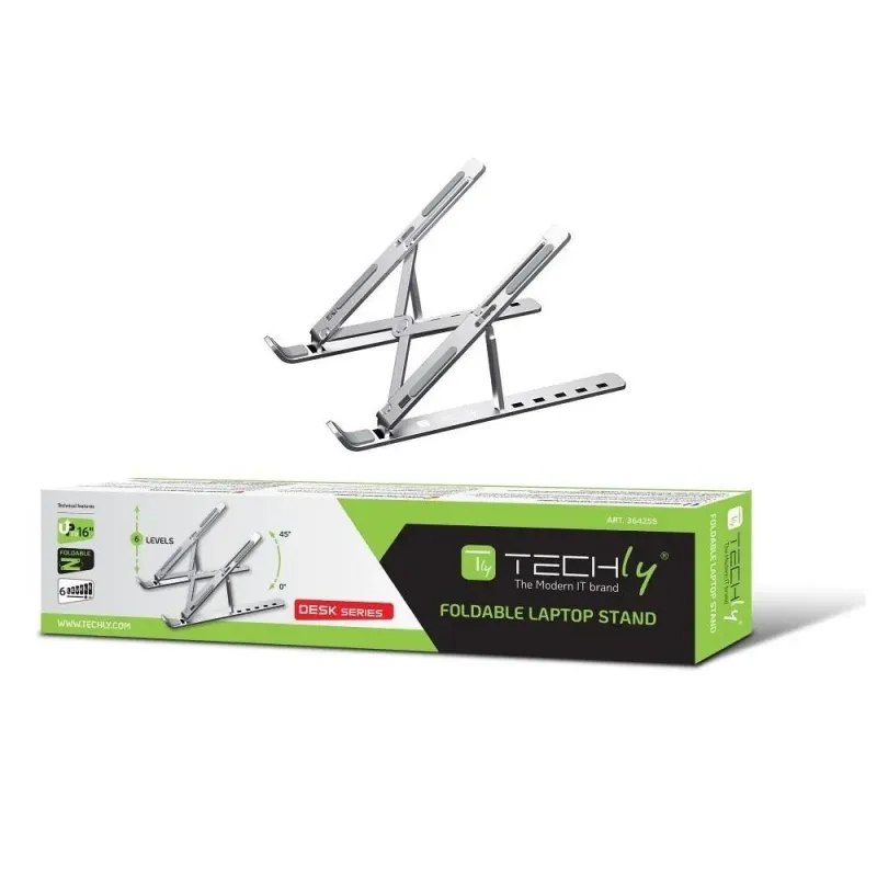 Podstawka do notebooka Techly składana, regulowana | PartsPC.pl