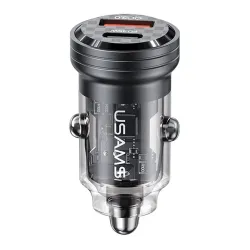 Ładowarka samochodowa Usams C35 45W USB-A + USB-C PD | PartsPC.pl