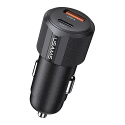 Ładowarka samochodowa Usams CC283 60W USB-A + USB-C PD | PartsPC.pl