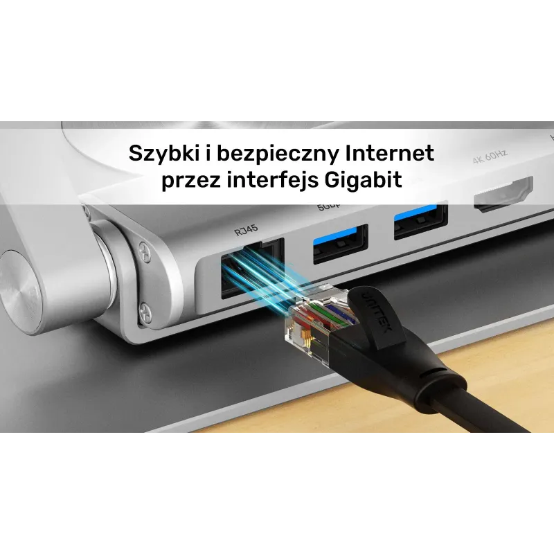 Podstawka pod laptop UNITEK D1109A HUB USB-C, HDMI, 4K, | PartsPC.pl