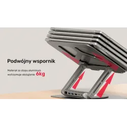 Podstawka pod laptop UNITEK D1109A HUB USB-C, HDMI, 4K, | PartsPC.pl