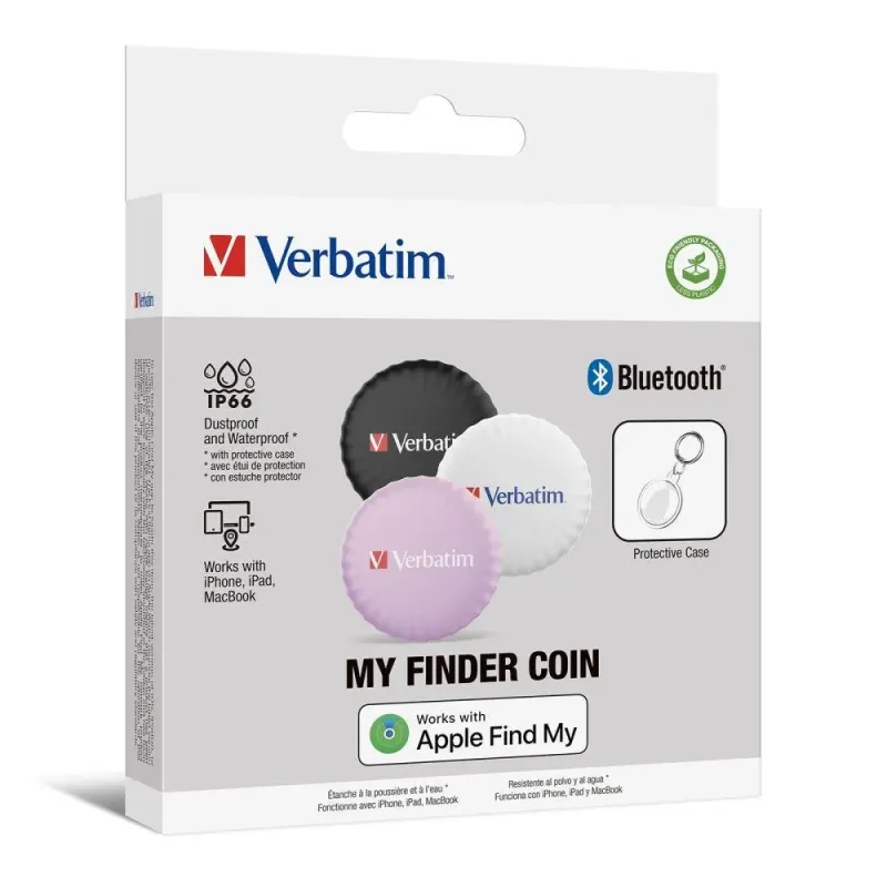 Lokalizator Verbatim My Finder Coin MYFC-03BWP Bluetooth | PartsPC.pl