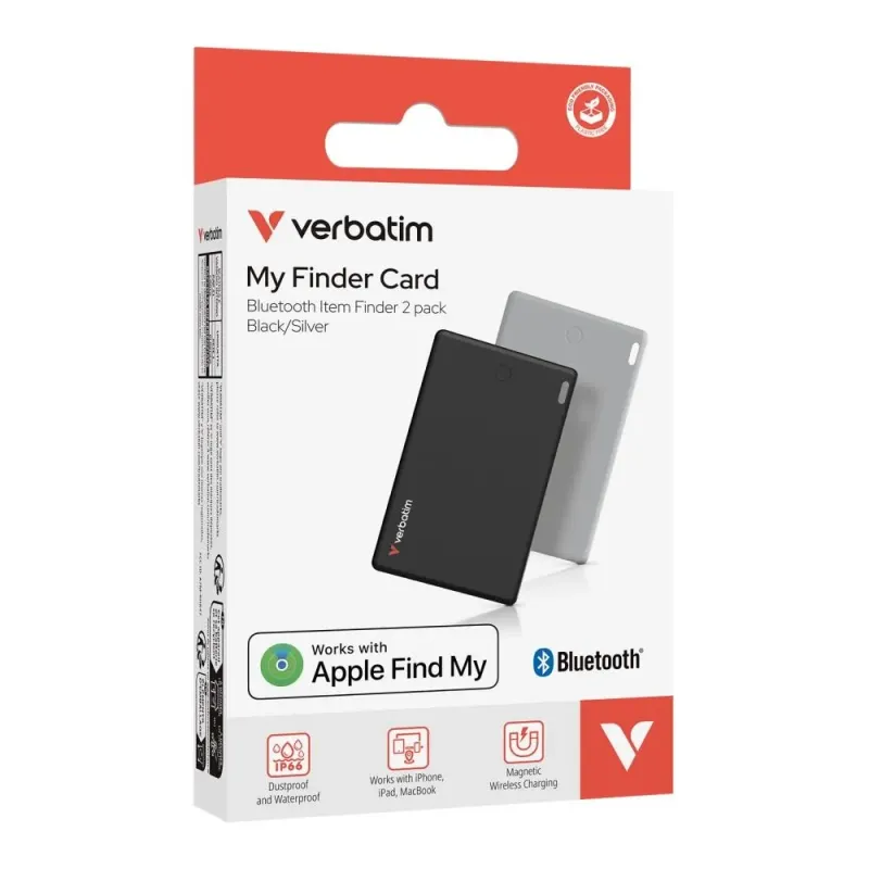 Lokalizator Verbatim My Finder Card MYFCR-02BS Bluetooth | PartsPC.pl