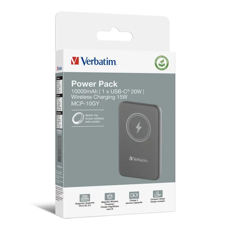 Powerbank Verbatim Charge 'n' Go Magnetic Wireless | PartsPC.pl