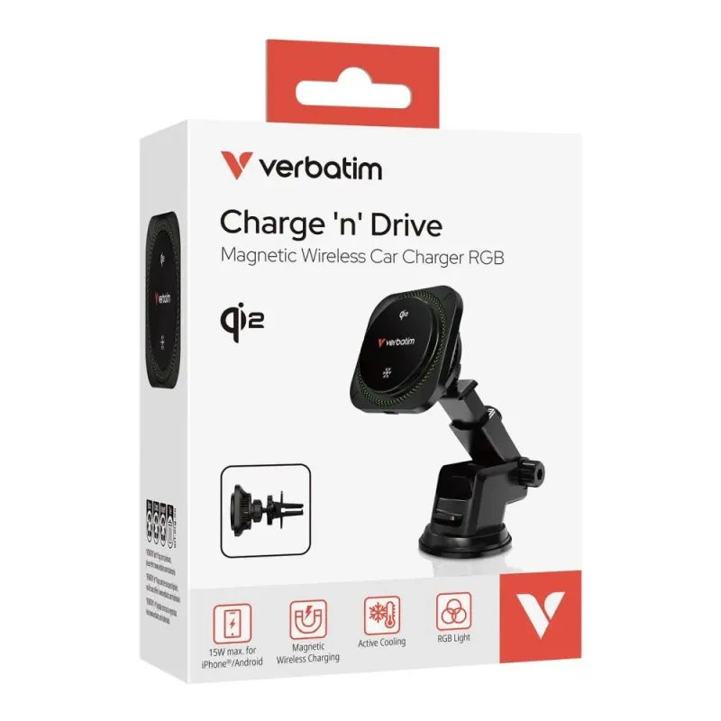 Ładowarka samochodowa magnetyczna bezprzewodowa Charge | PartsPC.pl