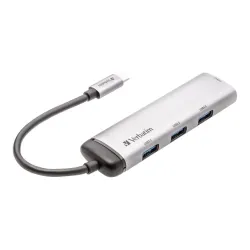 Hub USB Verbatim Multi Port 4x USB 3.0 1x USB-C | PartsPC.pl