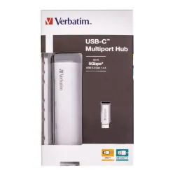 Hub USB Verbatim Multi Port 4x USB 3.0 1x USB-C | PartsPC.pl