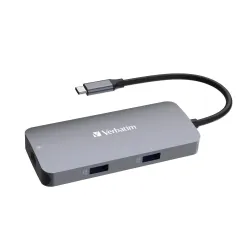 Hub USB Verbatim Multi Port CMH-05: 1x USB-C PD, 2xUSB-A | PartsPC.pl