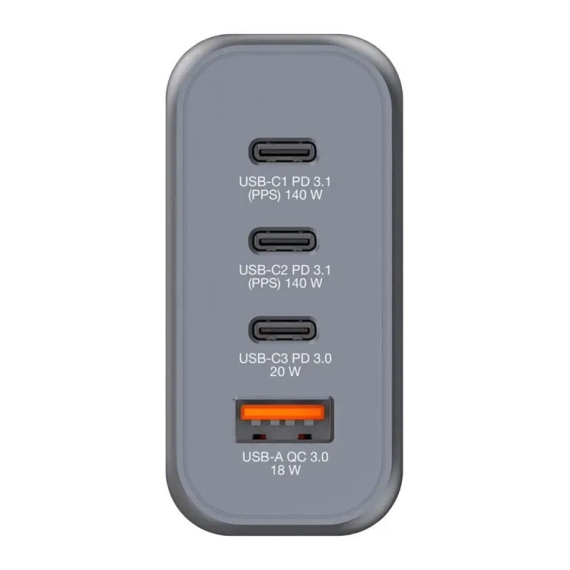 Ładowarka sieciowa Verbatim GaN GNC-140 3xUSB-C PD | PartsPC.pl