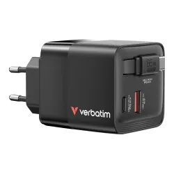 Ładowarka ścienna Verbatim GaN 65W 1xUSB-C PD 3.0 | PartsPC.pl