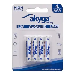 Bateria alkaliczna Akyga AAA LR03 Zn-MnO2, 1.5V/1300mAh... | PartsPC.pl