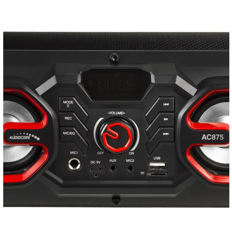 Głośnik przenośny bazooka Audiocore AC875 bluetooth 5.0, radio FM, karta