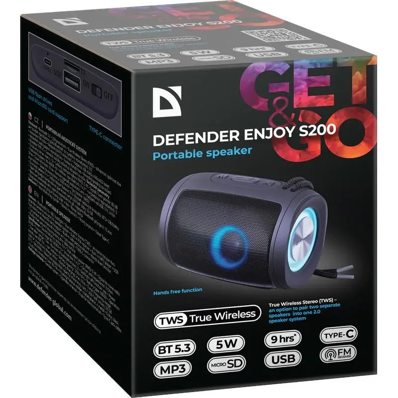 Głośnik Defender Enjoy S200 Bluetooth 5W | PartsPC.pl