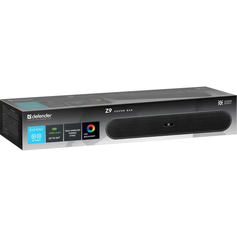 Głośnik Defender Z9 Soundbar 16W USB Bluetooth LED | PartsPC.pl