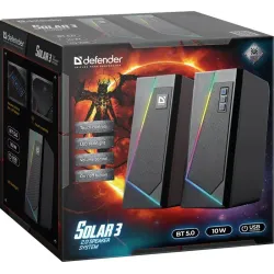 Głośniki Defender SOLAR 3 2.0 10W Bluetooth USB | PartsPC.pl