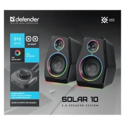 Głośniki Defender SOLAR 10 2.0 10W Bluetooth USB | PartsPC.pl