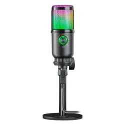 Mikrofon przewodowy Defender GLOW GMC 400 ze statywem | PartsPC.pl