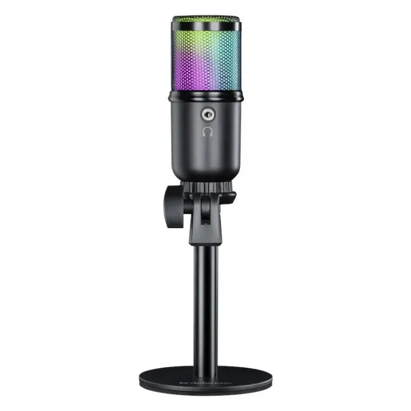 Mikrofon przewodowy Defender GLOW GMC 400 ze statywem | PartsPC.pl