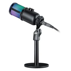 Mikrofon przewodowy Defender GLOW GMC 400 ze statywem | PartsPC.pl