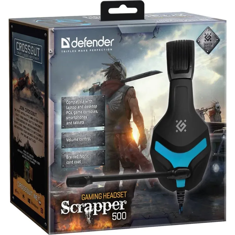 Słuchawki z mikrofonem Defender SCRAPPER 500 Gaming | PartsPC.pl