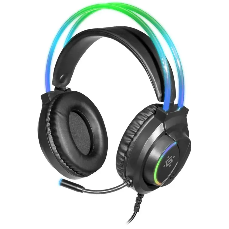 Słuchawki z mikrofonem Defender FLAME podświetlane | PartsPC.pl