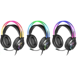 Słuchawki z mikrofonem Defender FLAME podświetlane | PartsPC.pl