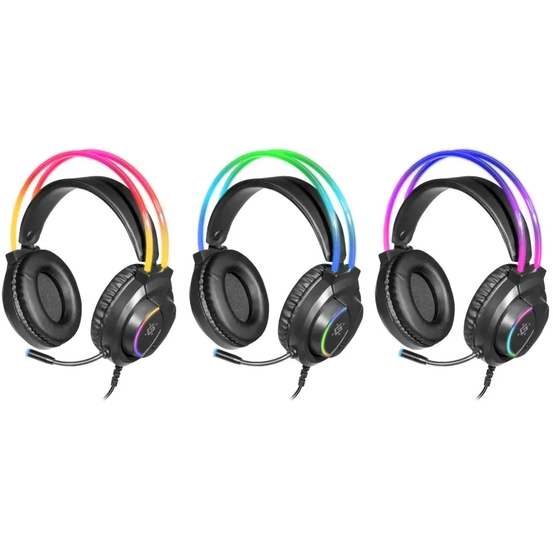 Słuchawki z mikrofonem Defender FLAME podświetlane | PartsPC.pl