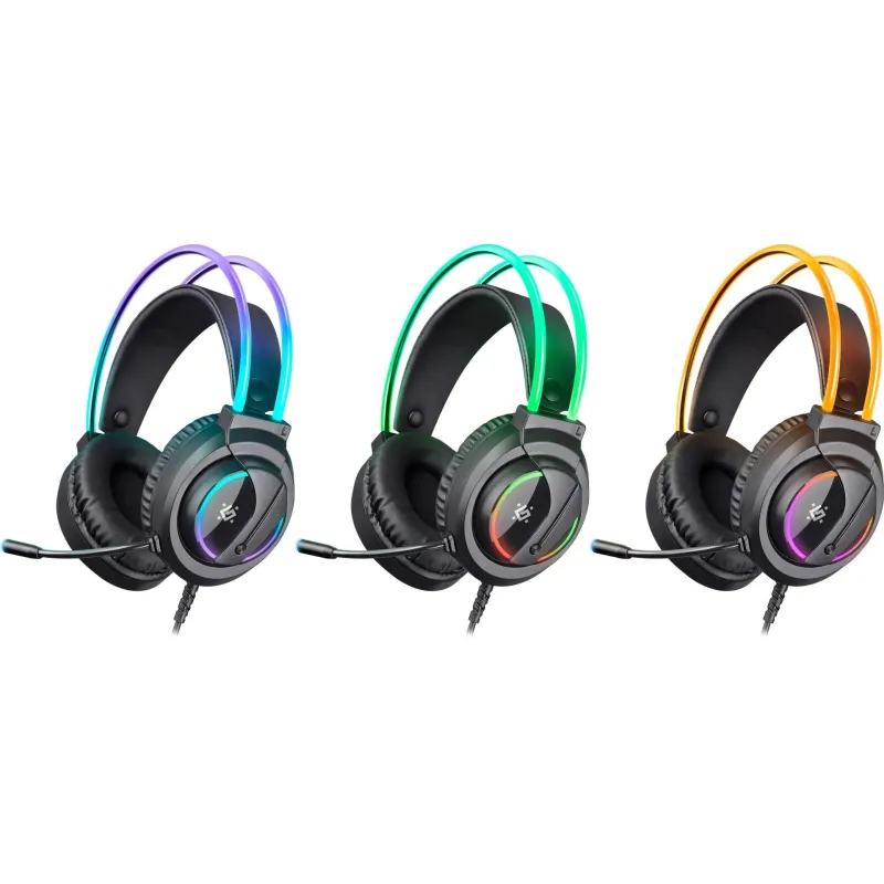 Słuchawki z mikrofonem Defender FLAME podświetlane | PartsPC.pl