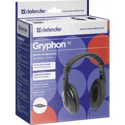 Słuchawki Defender GRYPHON 751 czarne | PartsPC.pl