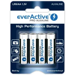 Baterie alkaliczne AA/LR6 everActive Pro Alkaline 4 | PartsPC.pl