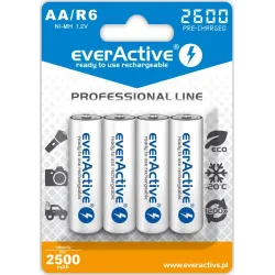 Akumulatorki AA/R6 everActive Professional Line 2600 mAh | PartsPC.pl