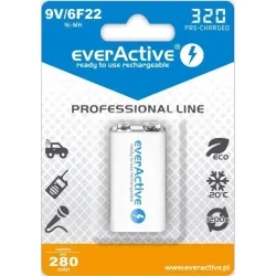 Akumulatorek 6F22/9V everActive Professional Line 320 | PartsPC.pl