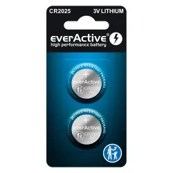 Baterie litowe CR2025 everActive blister 2szt. | PartsPC.pl