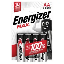 Bateria alkaliczna Energizer MAX AA / LR6 - 4 sztuki | PartsPC.pl
