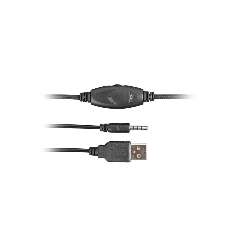 Słuchawki z mikrofonem Fury Phantom podświetlenie Gaming | PartsPC.pl