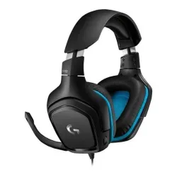 Słuchawki z mikrofonem Logitech G432 czarno-niebieskie | PartsPC.pl
