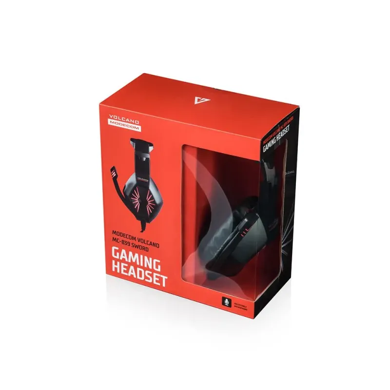 Słuchawki z mikrofonem Modecom MC-839 SWORD Gaming | PartsPC.pl