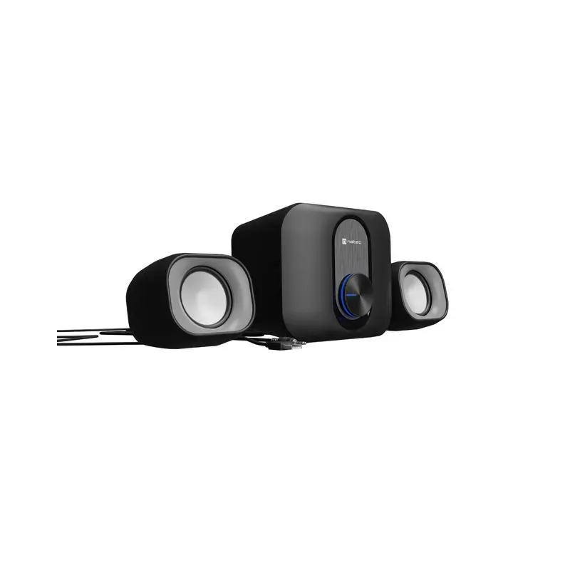 Głośniki Natec Pug 11W RMS 2.1 Czarne | PartsPC.pl