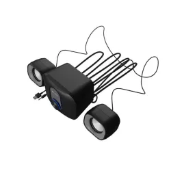 Głośniki Natec Pug 11W RMS 2.1 Czarne | PartsPC.pl