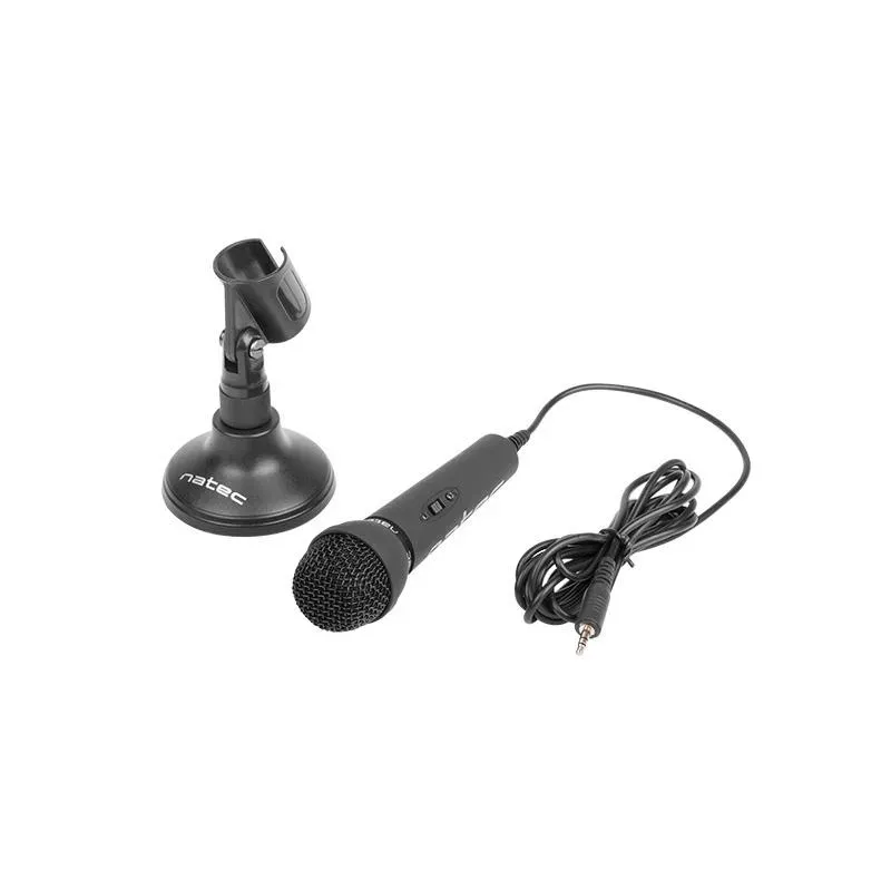Mikrofon Natec ADDER Black | PartsPC.pl