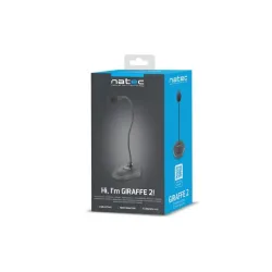 Mikrofon Natec Giraffe 2 czarny | PartsPC.pl
