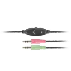 Słuchawki z mikrofonem Natec Drone czarne | PartsPC.pl