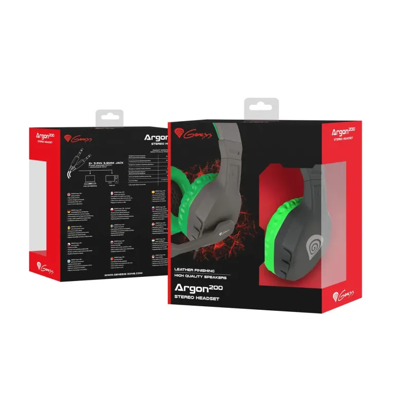 Słuchawki z mikrofonem Genesis Argon 200 Gaming | PartsPC.pl