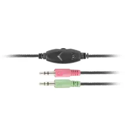 Słuchawki z mikrofonem Natec Canary czarne | PartsPC.pl