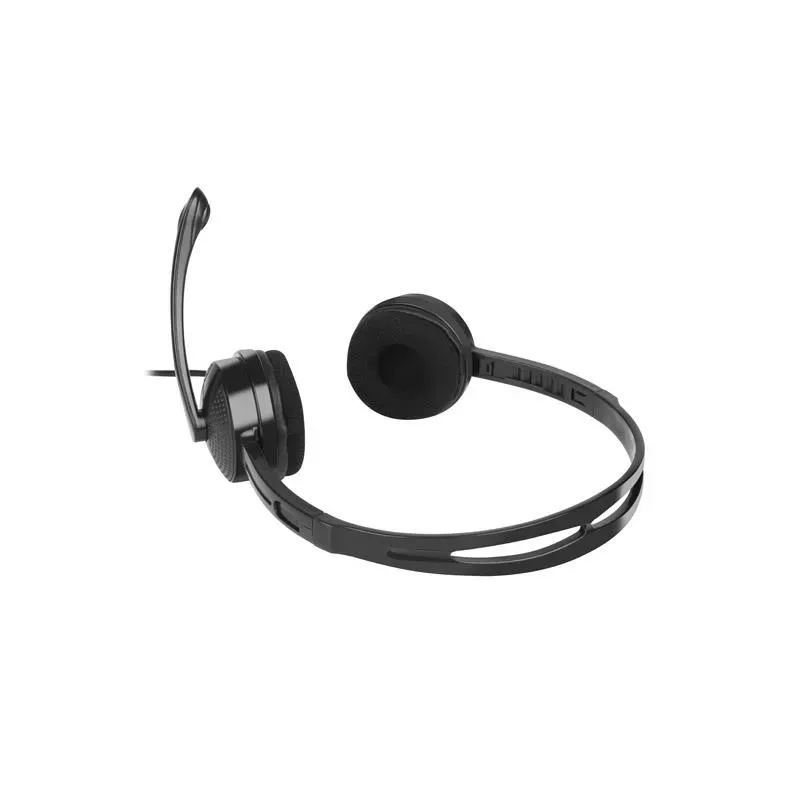 Słuchawki z mikrofonem Natec Canary czarne | PartsPC.pl