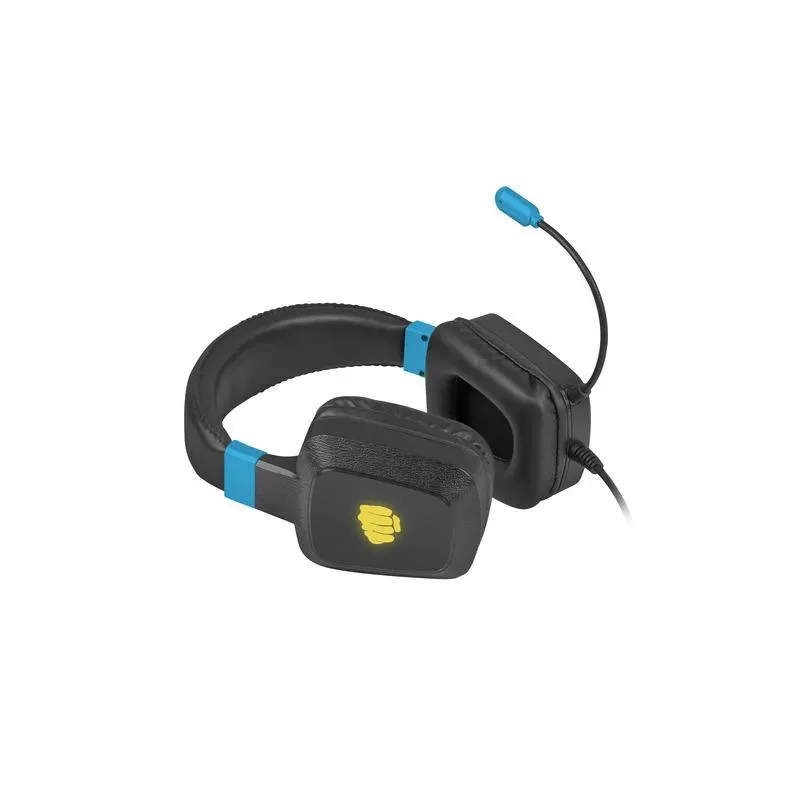 Słuchawki z mikrofonem Fury Raptor Gaming podświetlenie | PartsPC.pl